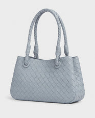 Tsubaki Woven Shoulder Tote in Powder Blue