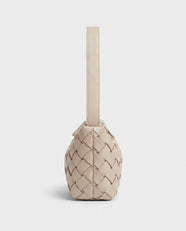 Umi Woven Slouch Hobo in Cream