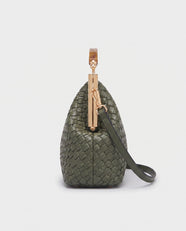 Mei Woven Frame Bag in Olive