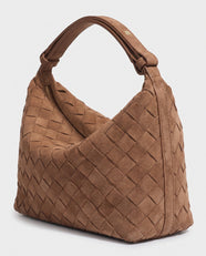 Kiyomi Woven Mini Hobo in Caramel