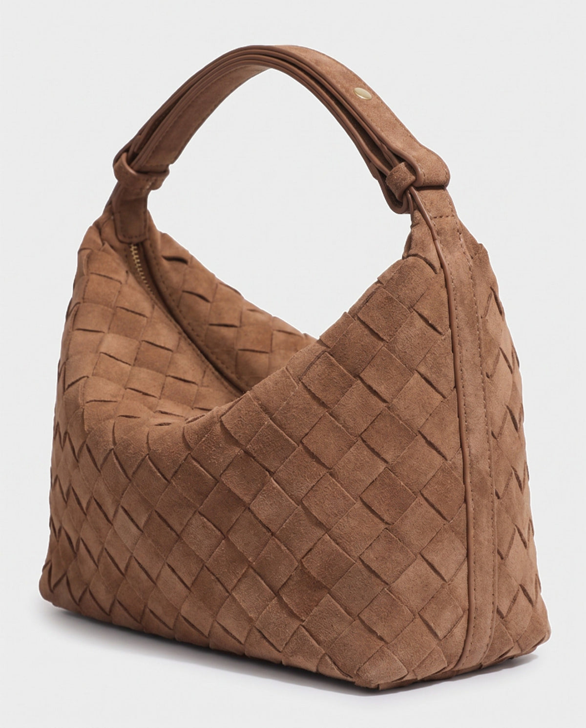 Kiyomi Woven Mini Hobo in Caramel