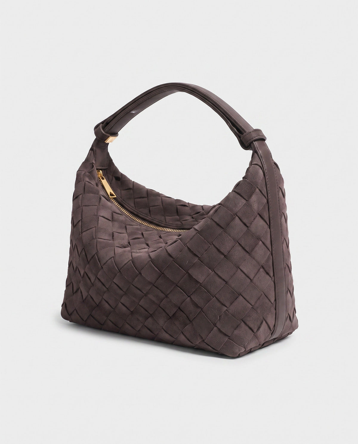 Kiyomi Woven Mini Hobo in Espresso