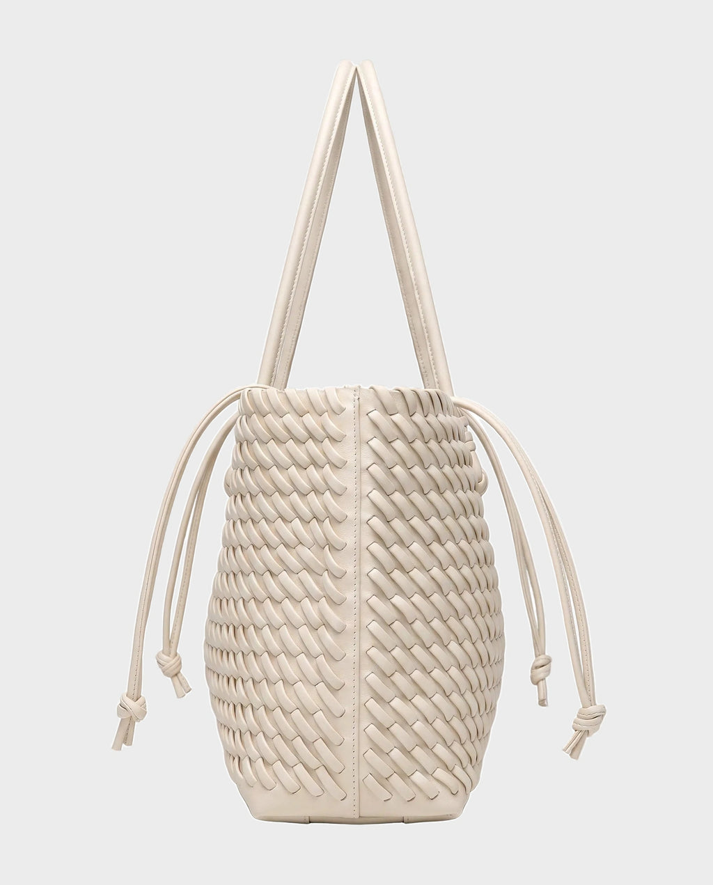Rei Woven East-West Tote in Cream - view 2