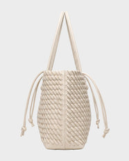 Rei Woven East-West Tote in Cream - view 2