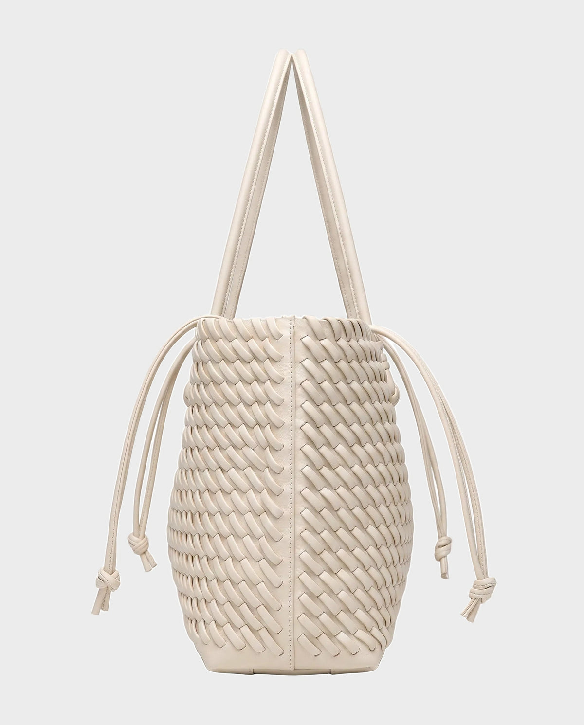 Rei Woven East-West Tote in Cream - view 2