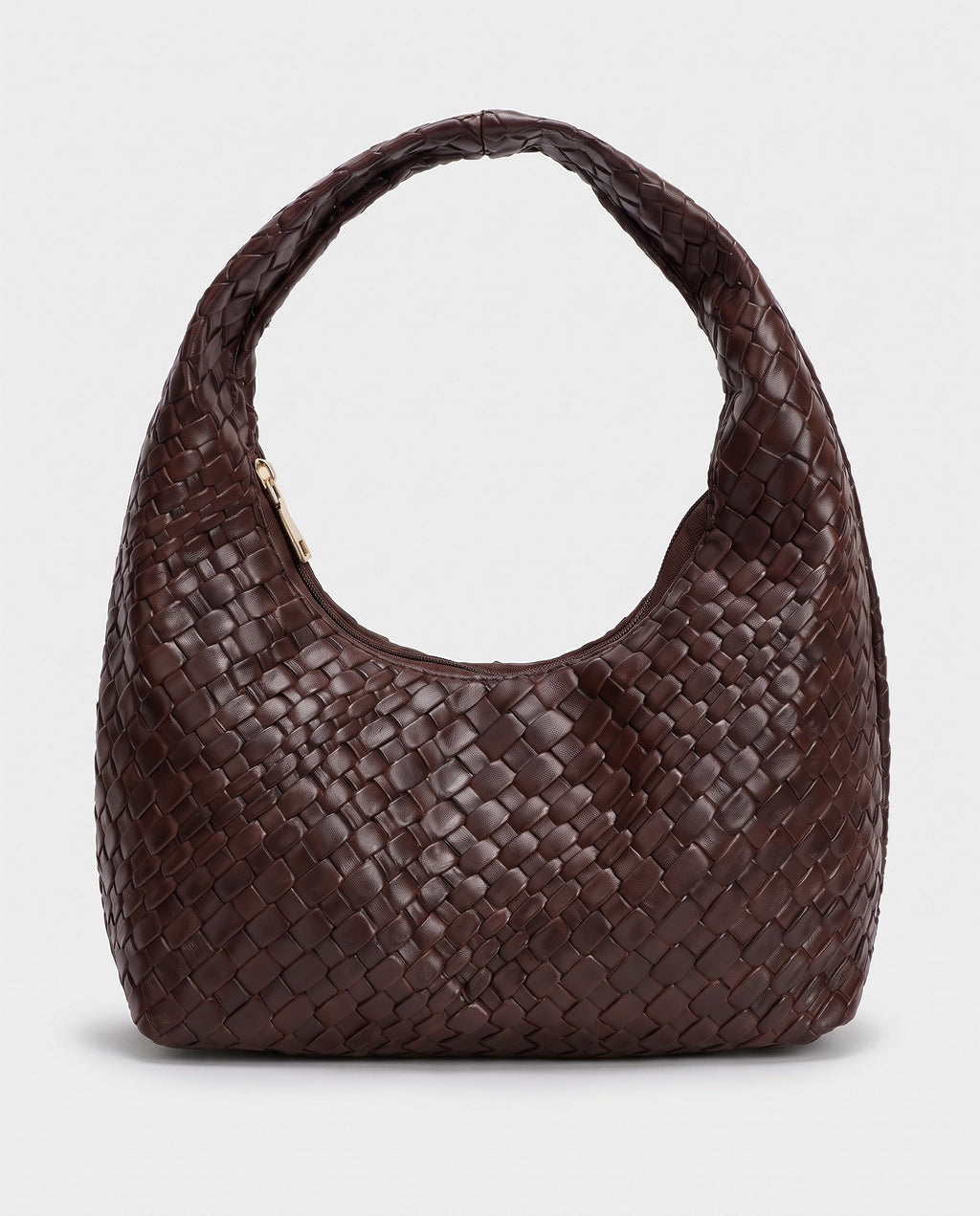 Miyu Woven Hobo in Dark Brown