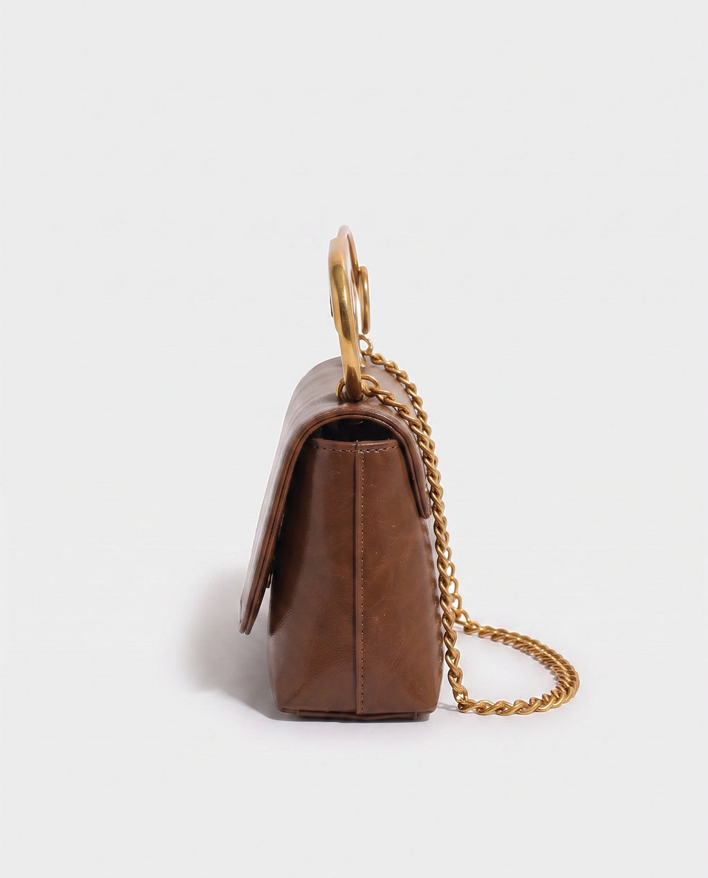 Sayo Safety-Pin Bag in Cognac