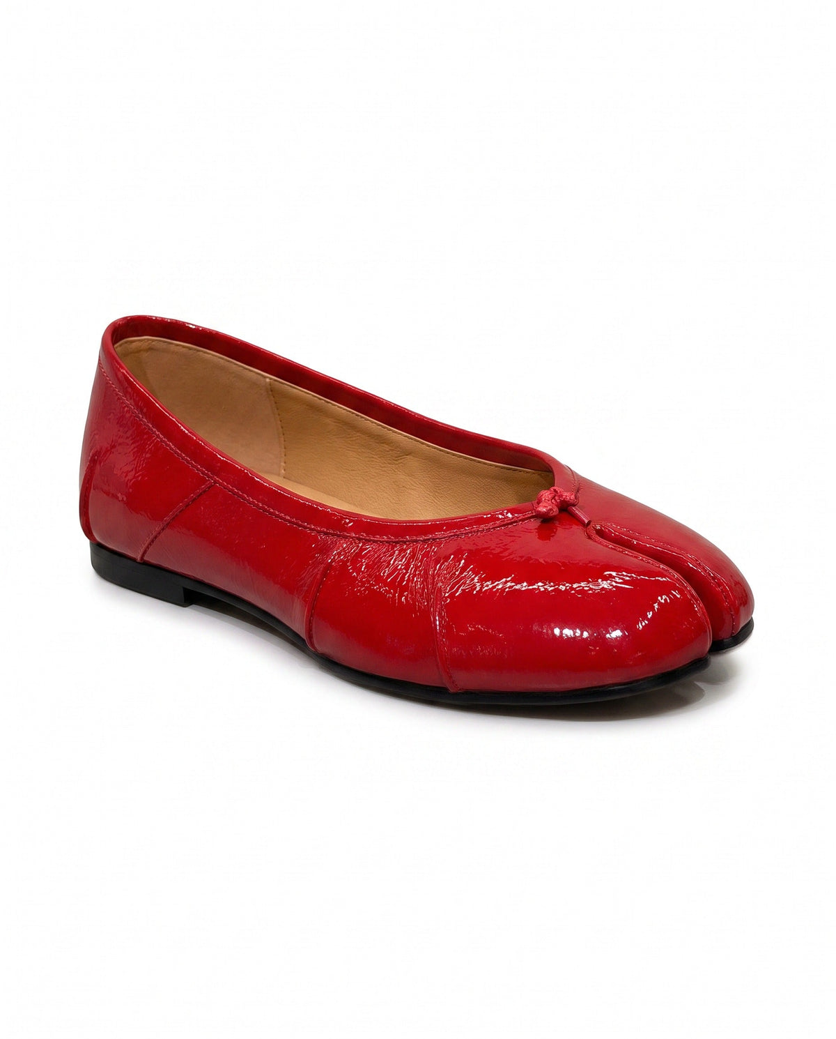 Saya Tabi Ballet Flat in Red