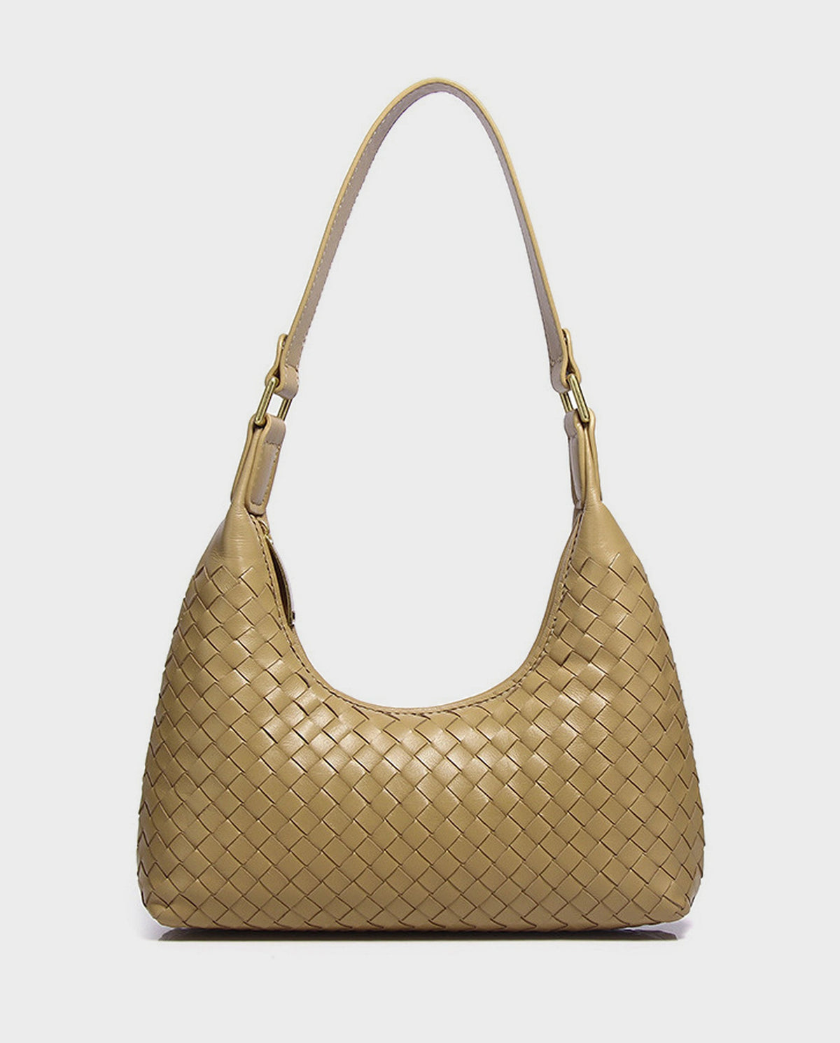 Seri Woven Shoulder Bag in Khaki - view 1