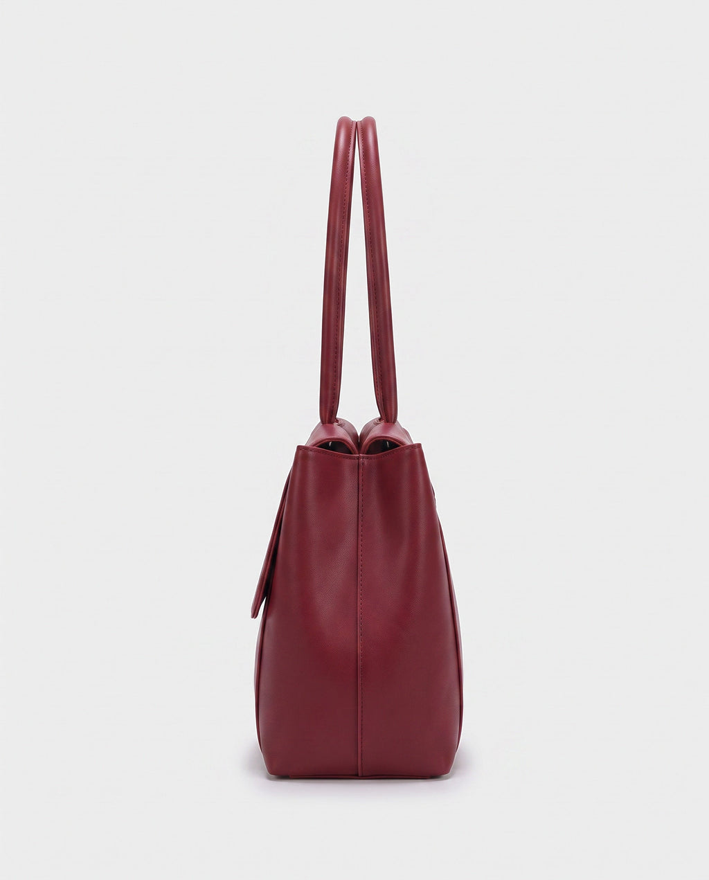 Riko Flap Shoulder Bag in Wine Red
