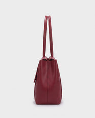 Riko Flap Shoulder Bag in Wine Red