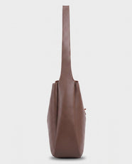 Kasumi Turn-Lock Shoulder Bag in Taupe