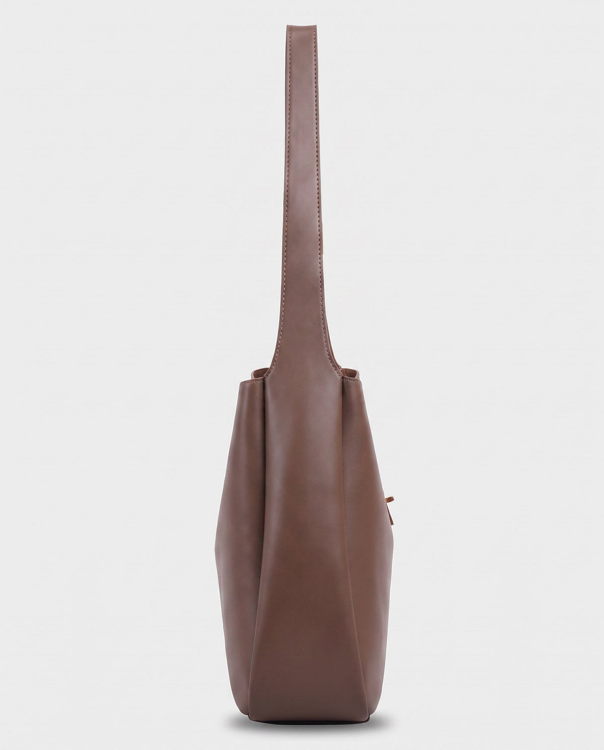Kasumi Turn-Lock Shoulder Bag in Taupe