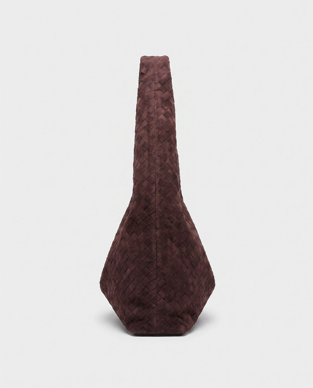 Shiori Woven Slouch Bag in Burgundy