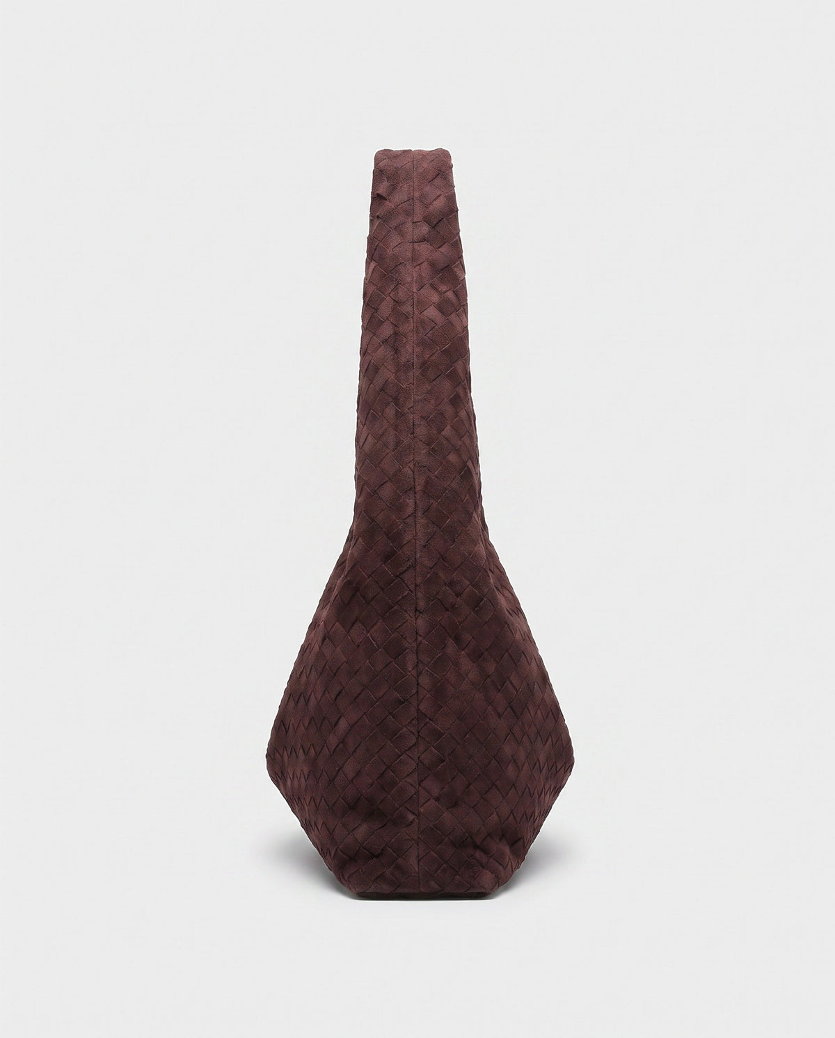 Shiori Woven Slouch Bag in Burgundy