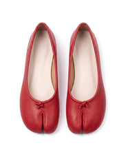Hana Tabi Ballet Flat in Red