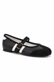 Akari Tabi Two-Tone Mary Jane in Black — side view