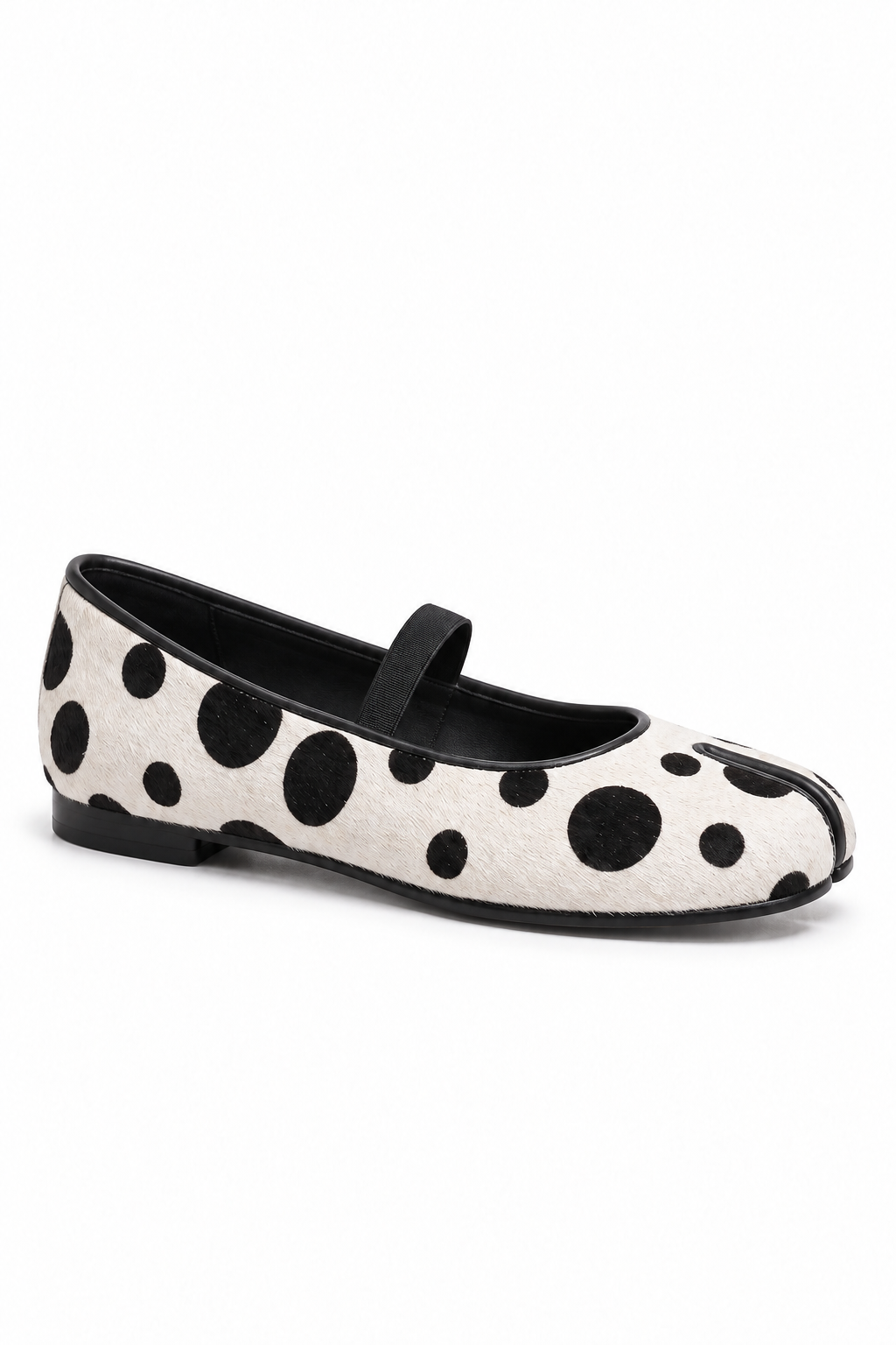 Chihiro Tabi Mary Jane in Cream Polka Dot — side view