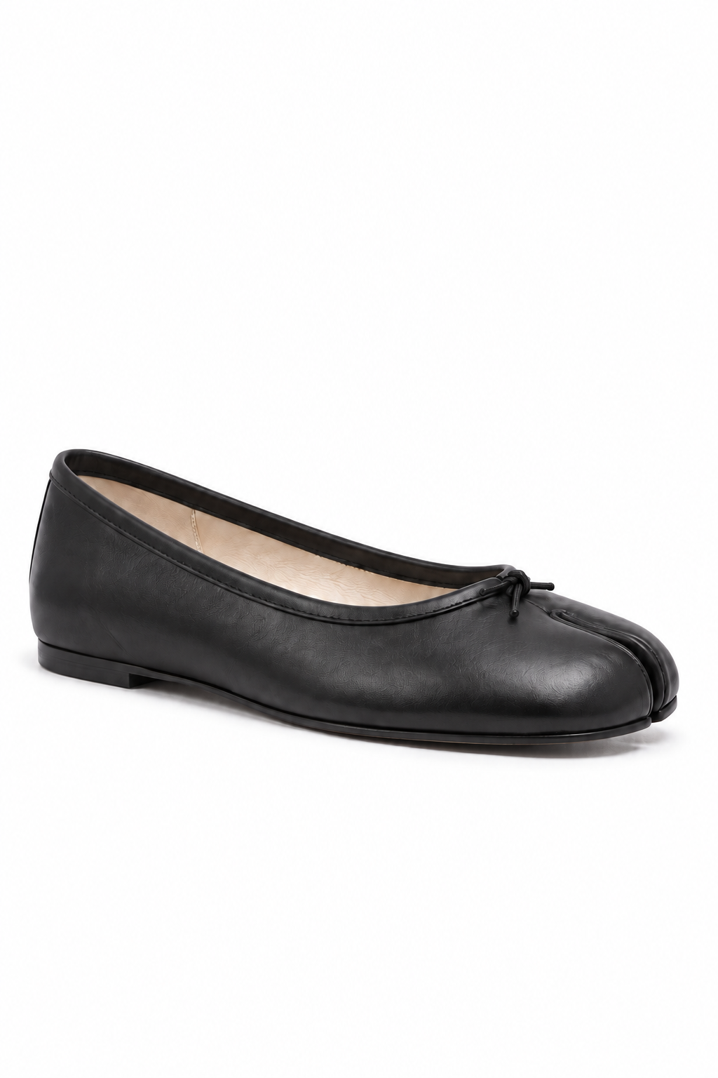 Hana Tabi Ballet Flat in Black — side view