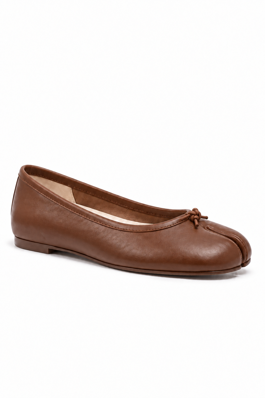 Hana Tabi Ballet Flat in Coffee — side view