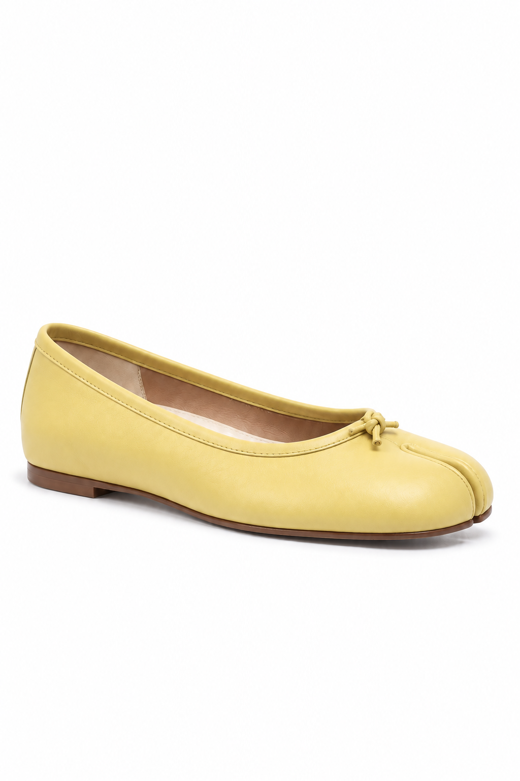 Hana Tabi Ballet Flat in Lemon — side view