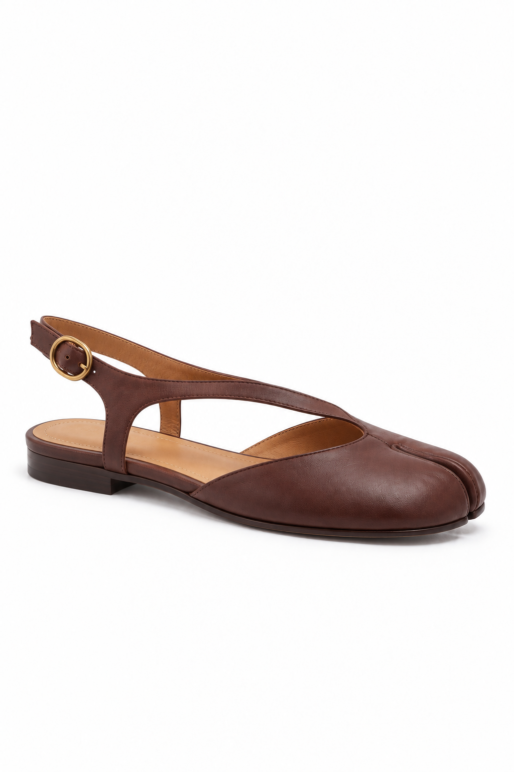 Hotaru Tabi Slingback in Brown — side view