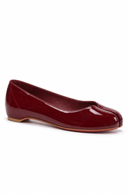Maiko Tabi Ballet Flat in Wine — side view