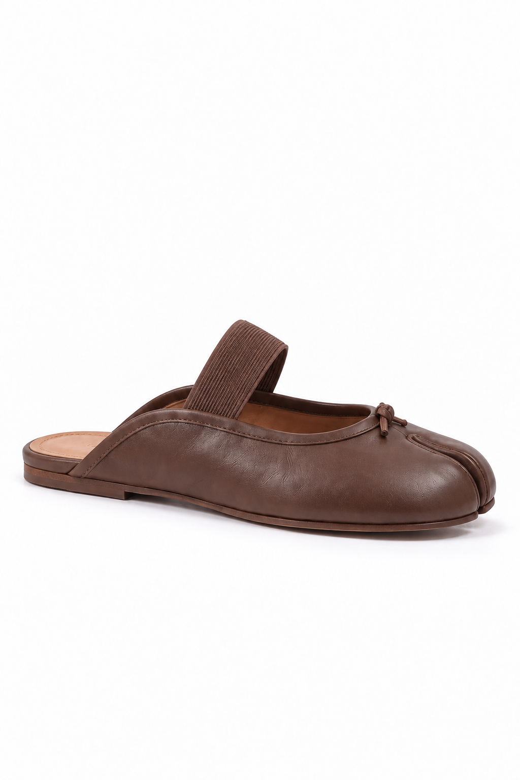 Momo Tabi Ballet Mary Jane in Brown — side view