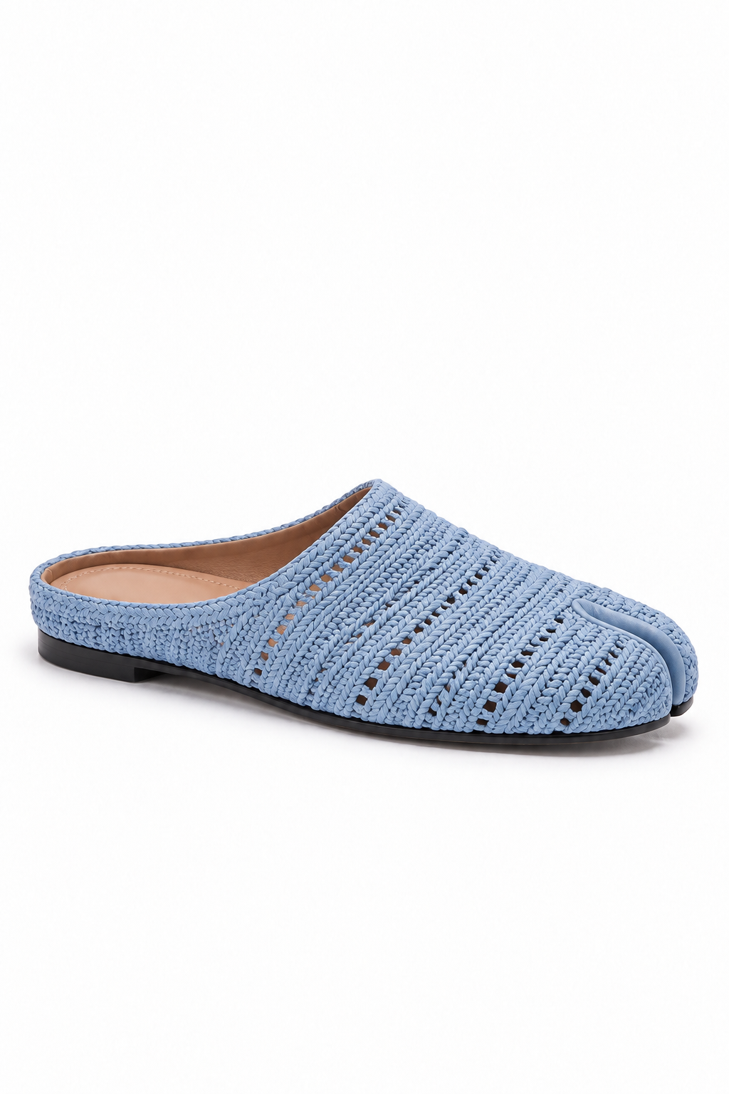 Natsumi Tabi Mule in Blue — side view