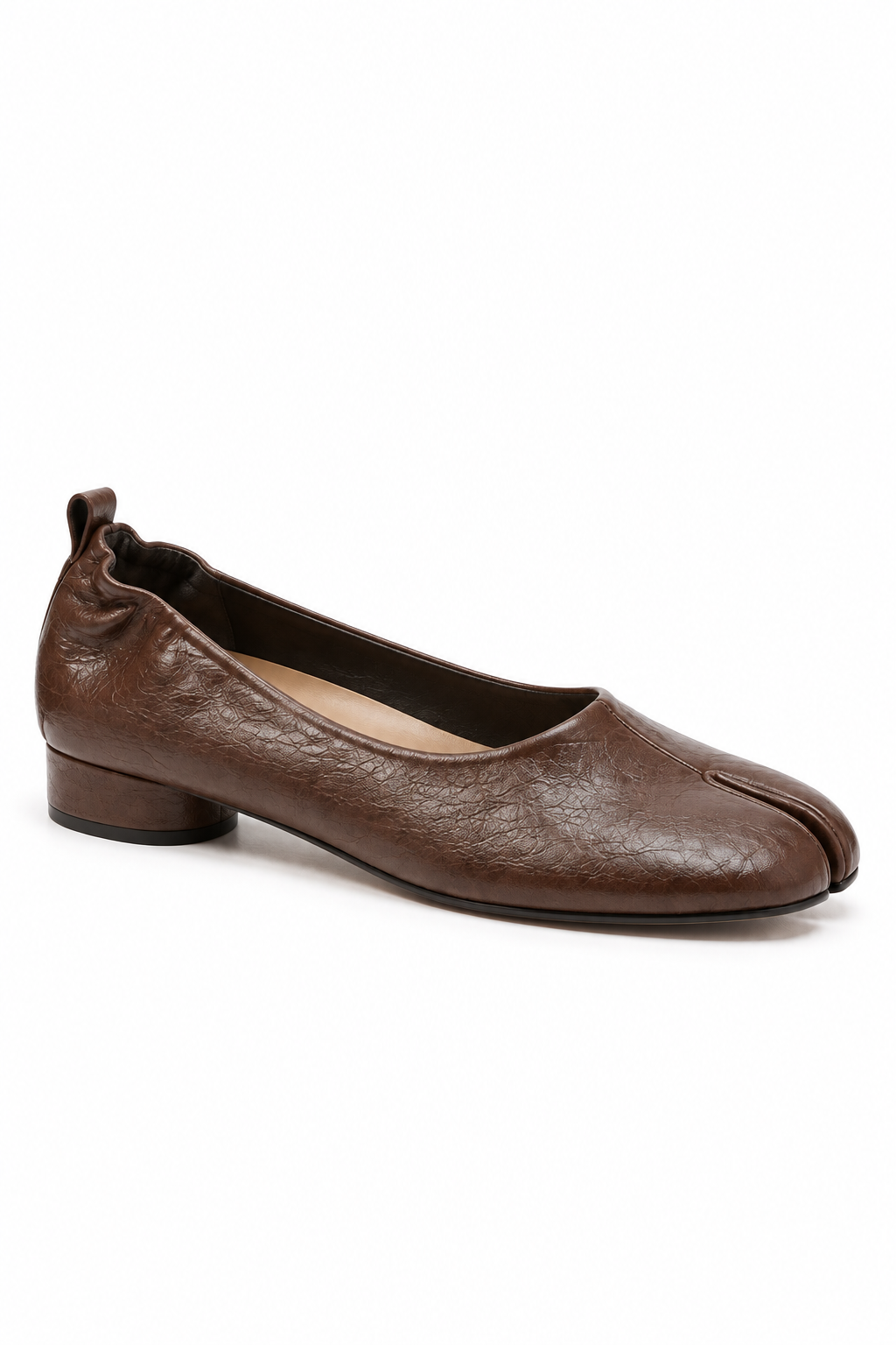 Sora Tabi Low-Heel Flat in Brown — side view