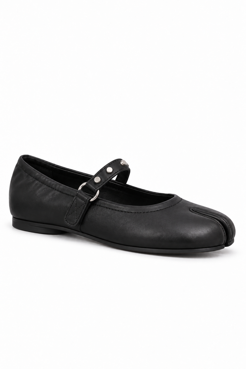 Yuzu Tabi Mary Jane in Black — side view