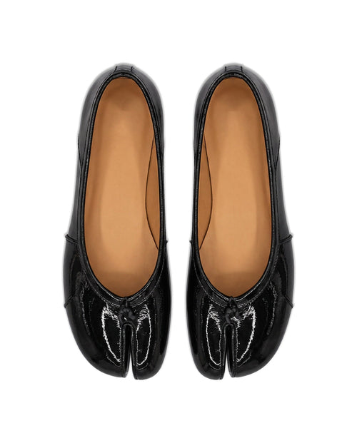 Saya Tabi Ballet Flat in Black