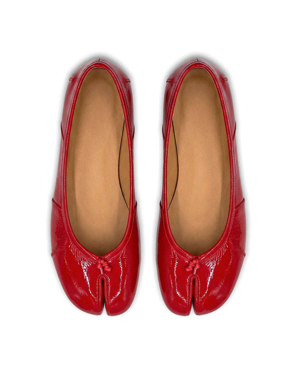 Saya Tabi Ballet Flat in Red