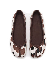 Tora Tabi Flat in Cow Print